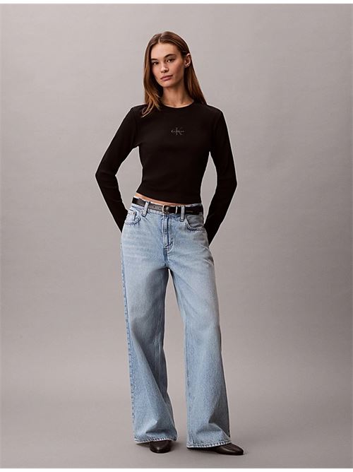 ls monogram baby tee CALVIN KLEIN JEANS | LV047A803GUB1